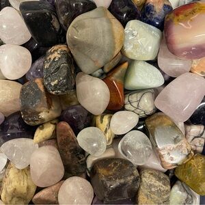 Assorted Polished Gemstones approx 10-13 large pieces